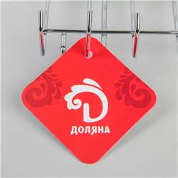 Полка на рейлинг с крючками Доляна, 29×10×17 см, хромированная