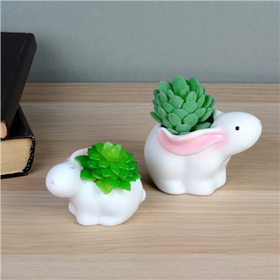 Кашпо Кролик 10х6,7х6 / XN04 /уп 120/