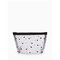 Косметичка женская Little love, с рисунком, на молнии, белая