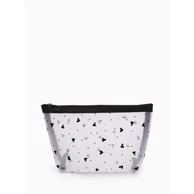 Косметичка женская Little love, с рисунком, на молнии, белая