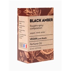 Парфюмерное масло женское VEGAN.Love.Studio Black Amber, 15 мл