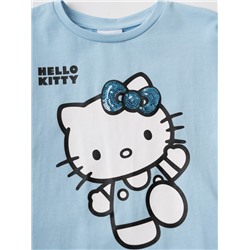 Комплект трикотажный для девочек: фуфайка (футболка), шорты