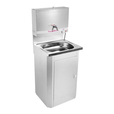 Умывальник «ТермМикс», с ЭВН, нержавеющая мойка, 1250 Вт, 17 л, цвет белое серебро