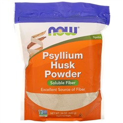 Now Foods, порошок из шелухи семян подорожника, 680 г (1,5 фунта)