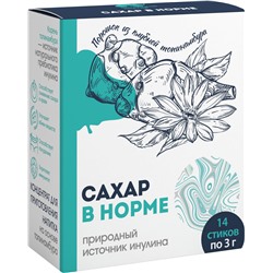 Концентрат инулиновый Сахар в норме 14 стиков по 3 гр.