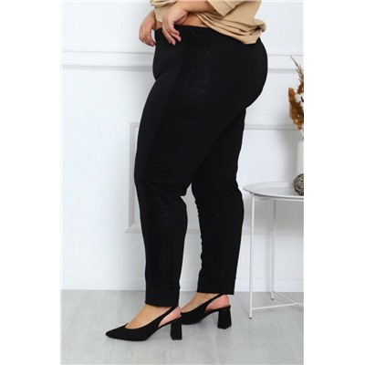 Брюки 24660 (Леопард-черный)