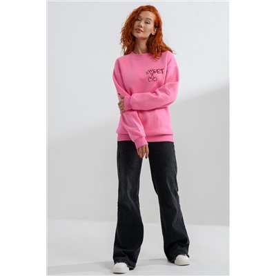 8572 женский свитшот оверсайз