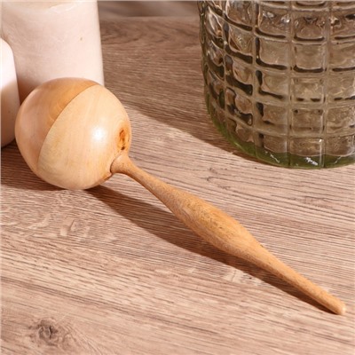 Сувенирный музыкальный инструмент «Маракас», 25×7×7 см, дерево, лак