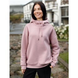 Худи среднего объема из футера трехнитики c начесом