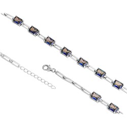 Браслет, мистик кварц синий, Кален