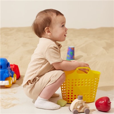 Комплект для мальчика (рубашка, шорты) MINAKU, рост 86-92 см, бежевый