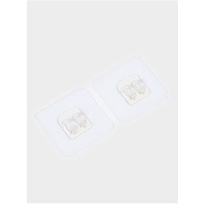 Полка 3-х ярусная, 6 крючков, 47×30×14 см, чёрная