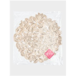 Набор салфеток сервировочных на стол Доляна «Листья», 38×38 см, 4 шт., ПВХ, золотистый