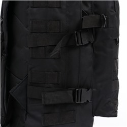 Рюкзак тактический туристический Storm tactic, 40 л, с карманами, однотонный, чёрный