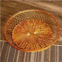 Корзинка для фруктов «Захра», 52×52×9 см, алюминий