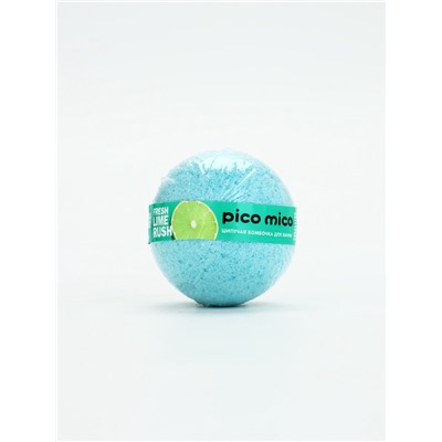 Бомбочка для ванны, 120 г, аромат свежий лайм, PICO MICO