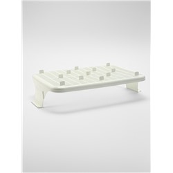 Туалет с сеткой, 44×33×11.5 см, бежевый/белый