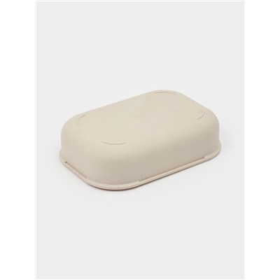 Ланч - бокс контейнер для еды Доляна «Завтрак», 1.1 л, 3 ячейки, вилка, ложка, 22×16×6.5 см, пластик, бежевый