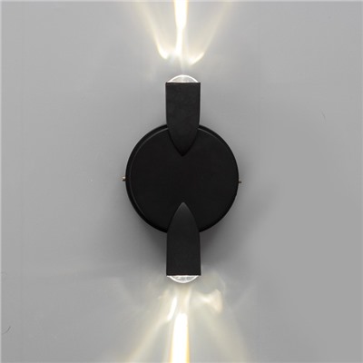 Бра BayerLux «Деко», 2хLED, 2 Вт, 4000К, IP66, чёрный, 9.5×4.3×16 см