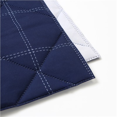 Покрывало 2-спальное LoveLife Cage: dark blue, 180×210±5 см, микрофайбер