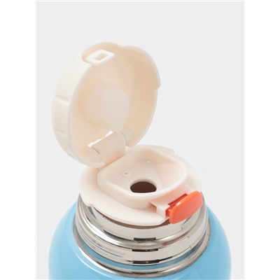 Термос детский «Мишка», 500 мл, с кружкой, два вида крышек, сохраняет тепло до 6 ч, нержавеющая сталь, синий