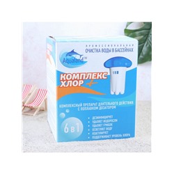 Комплексный препарат длительного действия Aqualand «Комплекс - хлор», 6 в 1, с поплавком и дозатором, 580 г