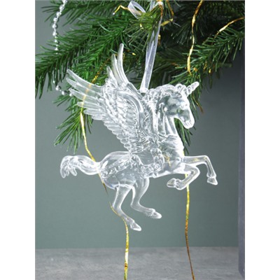 Новогоднее украшение Единорог / G1-14 /уп 150/500/