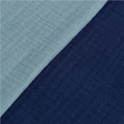 Набор пелёнок муслиновых Крошка Я «Indigo» 130×100 см, 2 шт., 100 хлопок