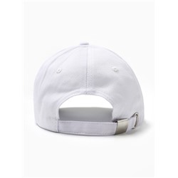 Кепка женская с вышивкой MIST Smile, белая, размер 56-58