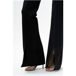 Брюки клеш женские с разрезами