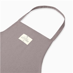 Фартук «Этель» ECO, тёмно-серый, 60×70 см, 70% хлопок, 30% лён, 190 г/м²