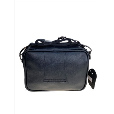 Сумка мужская из натуральной кожи, цвет черный