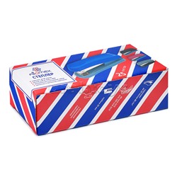 Степлер "Attomex" 24/6&26/6 (мощность 25 листов, глубина скрепления 56 мм) пластиковый, в картонной коробке, красный