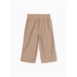 Брюки детские Крошка Я «Горошек», рост 74-80 см, бежевые