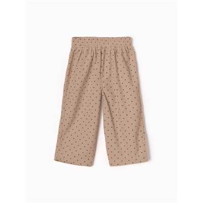 Брюки детские Крошка Я «Горошек», рост 74-80 см, бежевые