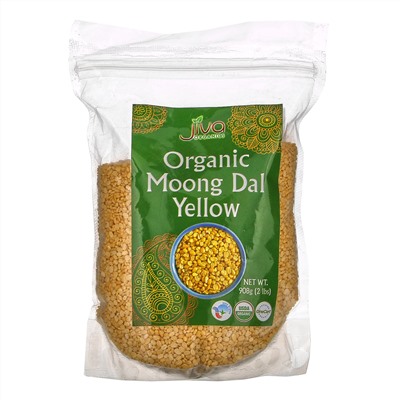 Jiva Organics, Organic Moong Dal Yellow, 2 lbs (908 g)