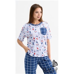 Пижама "Морозко" синяя