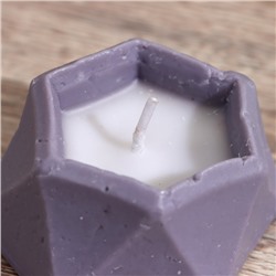Свеча фигурная формовая шестиугольная, 6×6×3 см, соевый воск