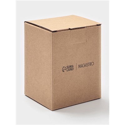 Кокотницы Magistro «Церера», набор 2 шт., 100 мл, d=7.5 см, фарфор, голубые