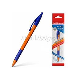 Ручка шариковая автоматическая R-301 Matic&Grip Orange 0.7, цвет чернил синий