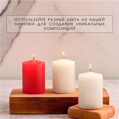 Ароматическая свеча-цилиндр «Цветущий сад», набор 2 шт., 5.6×8 см