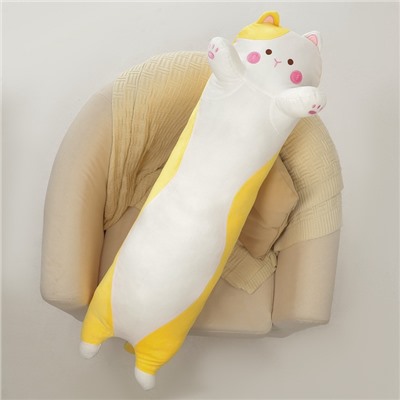 Мягкая игрушка без наполнителя «Кот», 110 см, цвет желтый