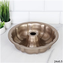 Форма для выпечки Круг с отверстием 24х6 см / RSD-53 /уп 50/ 0,439/ 21х6,3/ светлое антипригарное покрытие