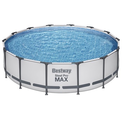 Бассейн каркасный Bestway Steel Pro MAX 56950, 427×107 см, фильтр-насос, лестница, тент, круглый
