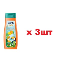 EXXE Джунгли Гель для душа 400мл Тропическое манго 3шт