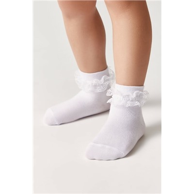 Носки детские Conte-Kids Хлопковые носки TIP-TOP с кружевной лентой