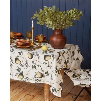Скатерть Этель «Груши» 149×220 см, 100% хлопок, саржа 190 г/м²