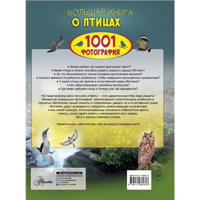 АСТ Папуниди Е.А. "Большая книга о птицах. 1001 фотография"