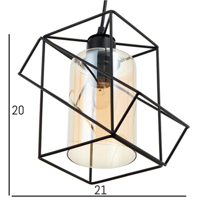 Светильник BayerLux 88308/1 E27 40 Вт черный 22×22×20-120 см