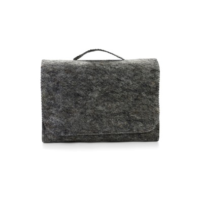 Набор для бани и сауны «Тёмный», 5 предметов: шапка, коврик, рукавица, тапочки, портфель, «Добропаровъ»